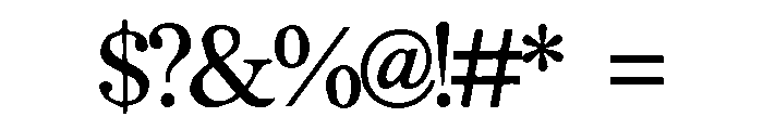LectanMeliona Font OTHER CHARS