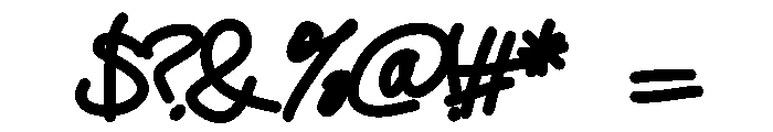 Leftover Ink  Medium Font OTHER CHARS