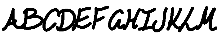 Leftover Ink  Medium Font UPPERCASE