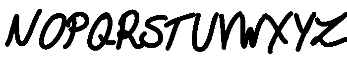 Leftover Ink  Medium Font UPPERCASE