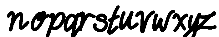 Leftover Ink  Medium Font LOWERCASE