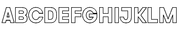 Legacy Outline Regular Font UPPERCASE