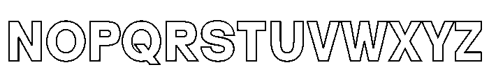 Legacy Outline Regular Font UPPERCASE