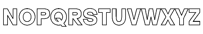 Legacy Outline Regular Font LOWERCASE