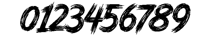 Legendary Brush Font OTHER CHARS