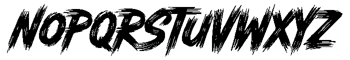 Legendary Brush Font UPPERCASE