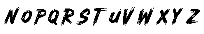 Legendary Brush Font LOWERCASE