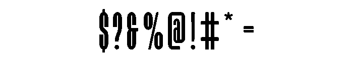 Legions Boldtype Font OTHER CHARS