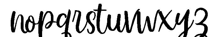 Lelayni Script Font LOWERCASE