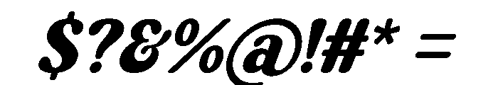 Lemon And Orange Italic Font OTHER CHARS