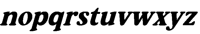 Lemon And Orange Italic Font LOWERCASE