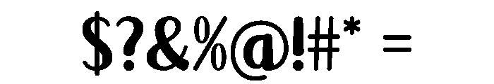 Lemon Clams Regular Font OTHER CHARS