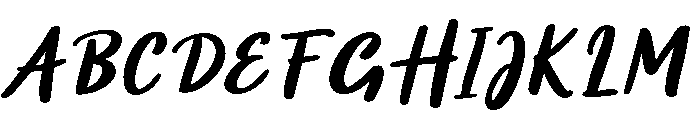 Lemon Cupcake Italic Font UPPERCASE