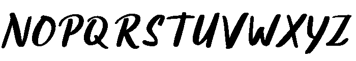Lemon Cupcake Italic Font UPPERCASE
