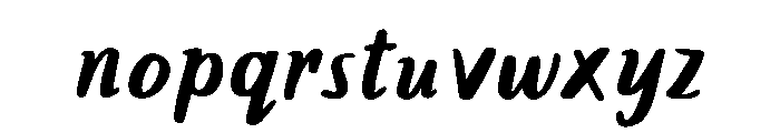 Lemon Cupcake Italic Font LOWERCASE