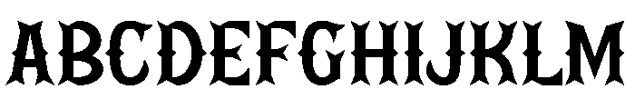 Lemon Metal Font UPPERCASE