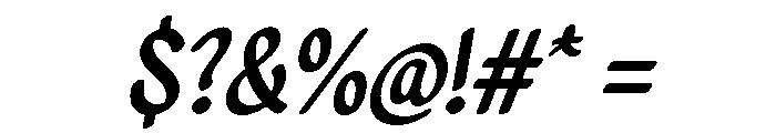 Lemon Pancake Italic Regular Font OTHER CHARS