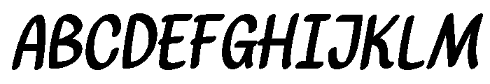 Lemon Pancake Italic Regular Font UPPERCASE