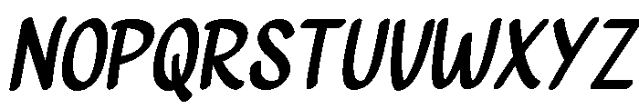 Lemon Pancake Italic Regular Font UPPERCASE
