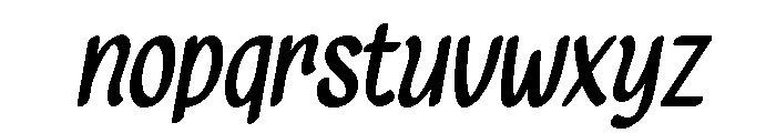 Lemon Pancake Italic Regular Font LOWERCASE