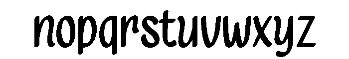 Lemon Pancake Regular Font LOWERCASE