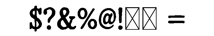 Lenawee Font OTHER CHARS