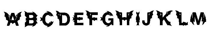 Leonard Regular Font UPPERCASE