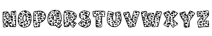 Leopard Bubble Font LOWERCASE