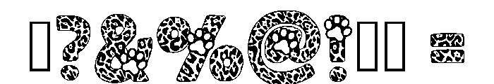 Leopard Style Regular Font OTHER CHARS