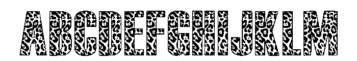 Leopard World Regular Font UPPERCASE