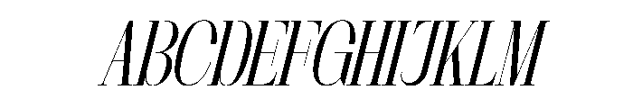 Lequano Italic Font UPPERCASE