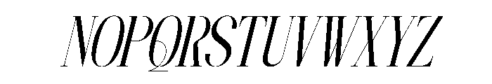 Lequano Italic Font UPPERCASE