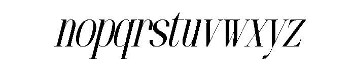Lequano Italic Font LOWERCASE