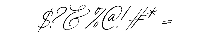 Les Bridgetise Italic Rough Font OTHER CHARS