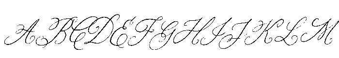 Les Bridgetise Italic Rough Font UPPERCASE