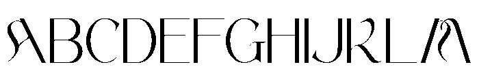 Leshila Font UPPERCASE