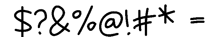Leslie Crayon Font OTHER CHARS