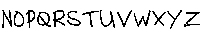 Leslie Crayon Font UPPERCASE