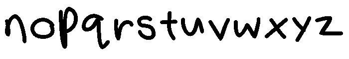 Leslie Crayon Font LOWERCASE