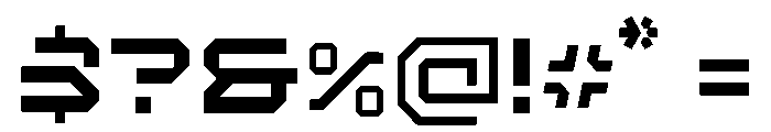 Letrial Wide Font OTHER CHARS