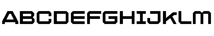 Letrial Wide Font UPPERCASE