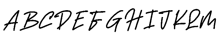 Letter Deni Font UPPERCASE