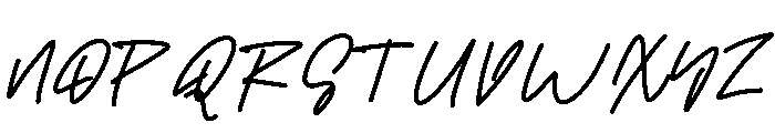 Letter Deni Font UPPERCASE