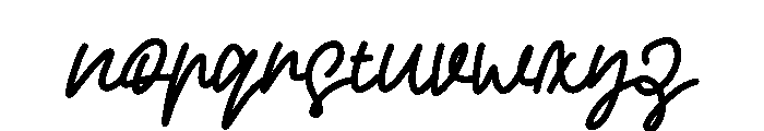 Letter Deni Font LOWERCASE