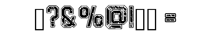 Letter Grunged Regular Font OTHER CHARS