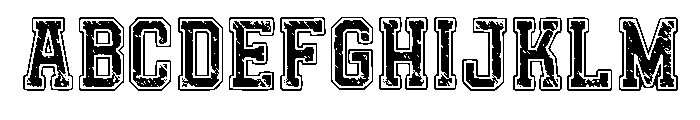 Letter Grunged Regular Font UPPERCASE