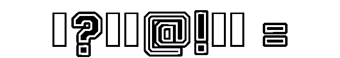 Letter Jersey Regular Font OTHER CHARS