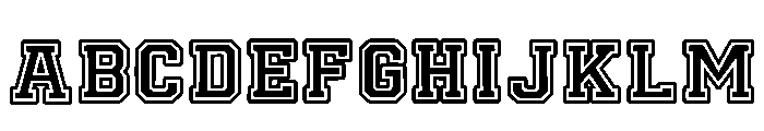 Letter Jersey Regular Font UPPERCASE