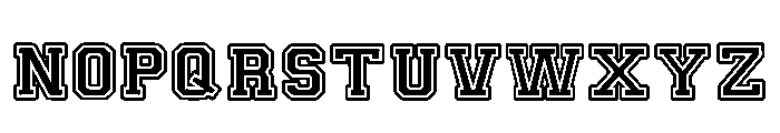 Letter Jersey Regular Font LOWERCASE