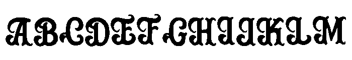 Letter_Mark Font UPPERCASE